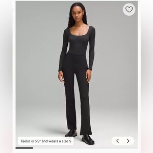 Lululemon Wundermost Ultra-Soft Nulu Square-Neck Long-Sleeve Bodysuit